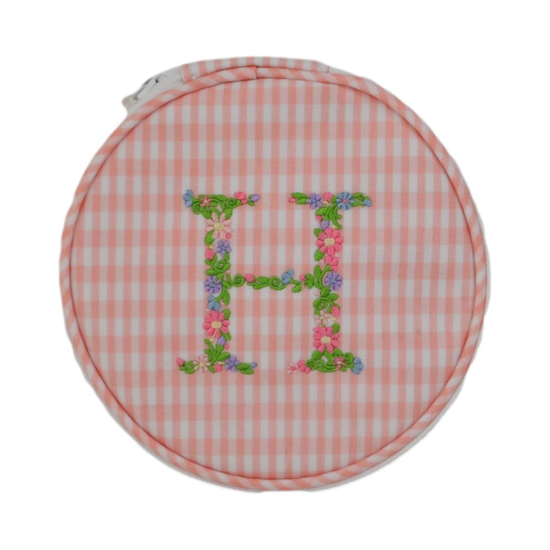 Monogram Round - Gingham Taffy New! H