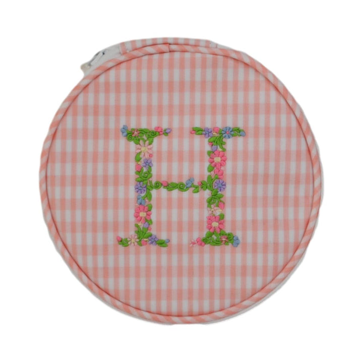Monogram Round - Gingham Taffy New! H