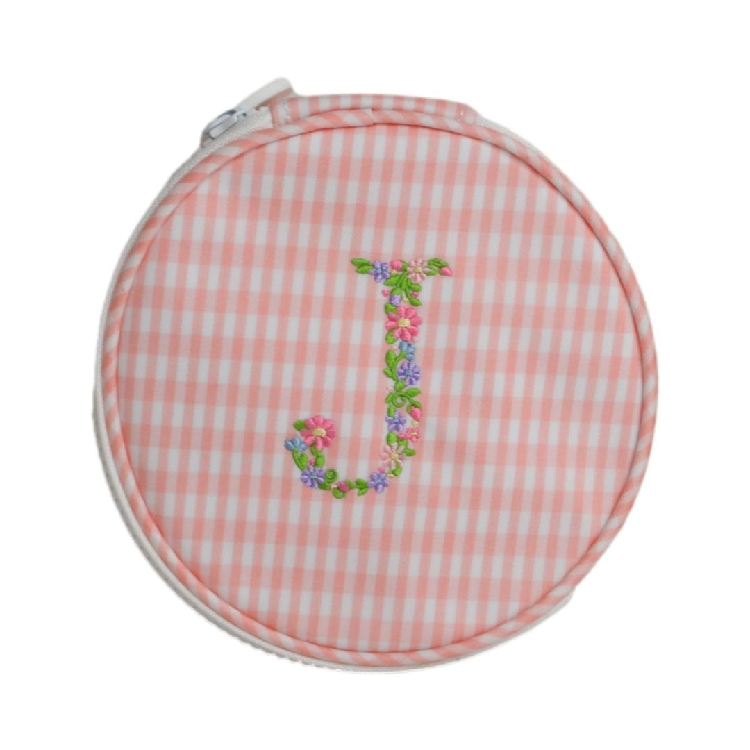 Monogram Round - Gingham Taffy New! J