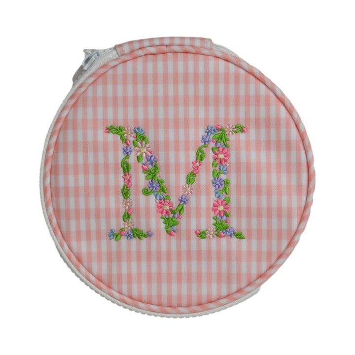Monogram Round - Gingham Taffy New! M