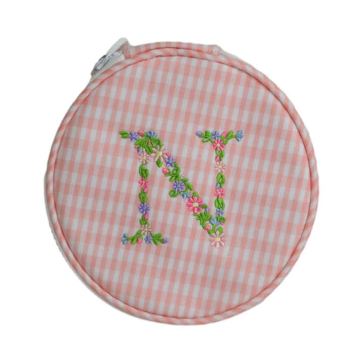 Monogram Round - Gingham Taffy New! N