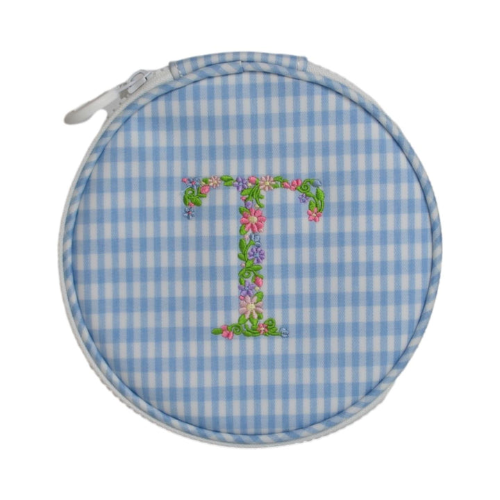 Monogram Round - Gingham Mist New! T