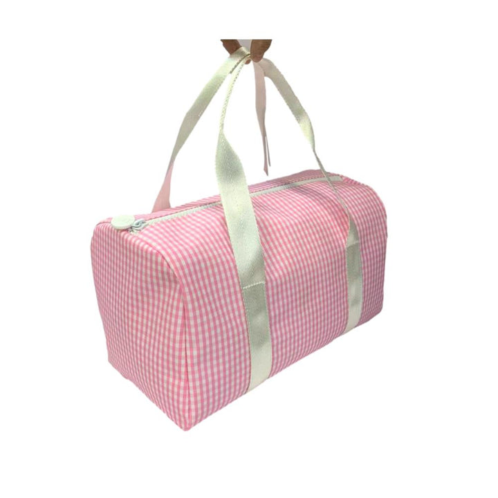 DUFFEL BAG - MINI PACKER - DUFFEL BAG GINGHAM PINK