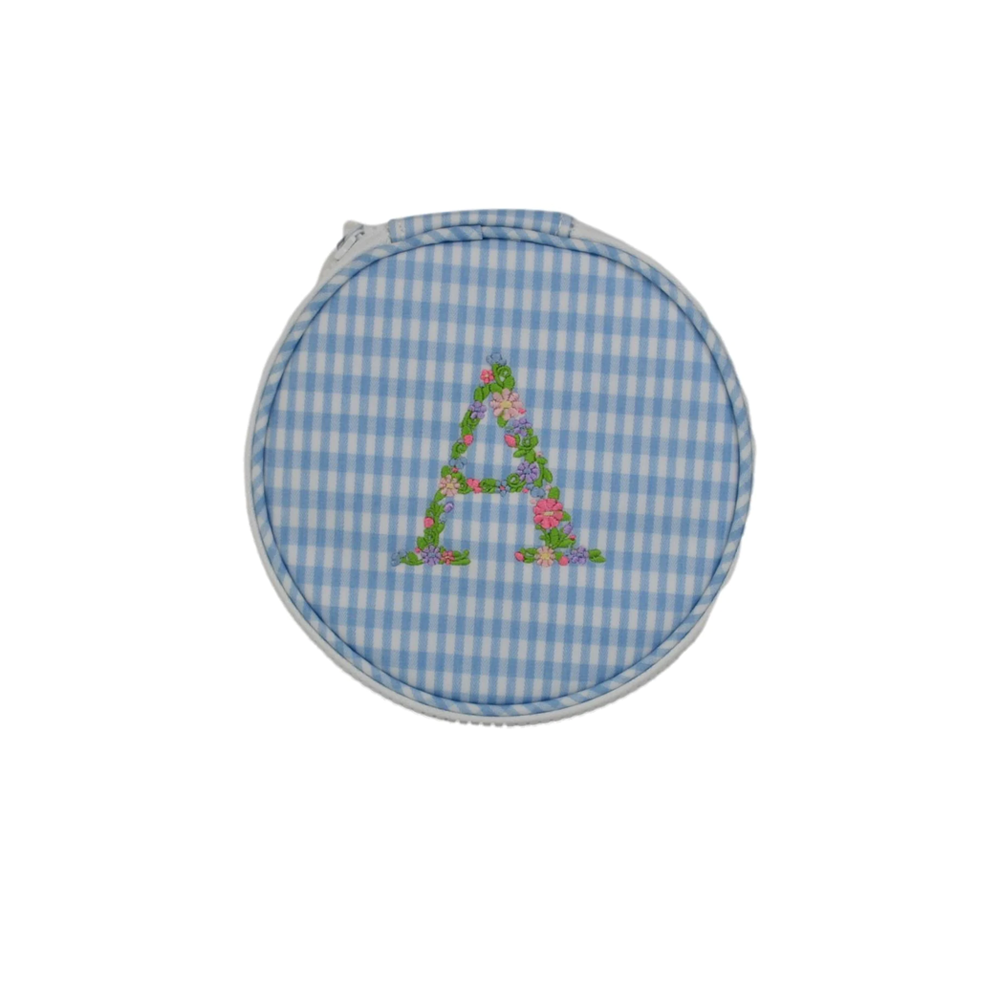 MONOGRAM ROUND - GINGHAM MIST  NEW!