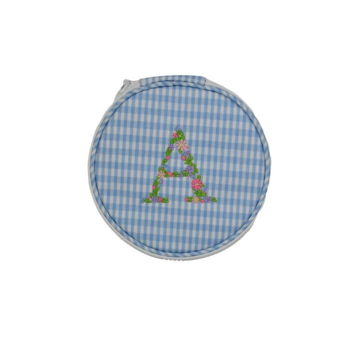 MONOGRAM ROUND - GINGHAM MIST  NEW!