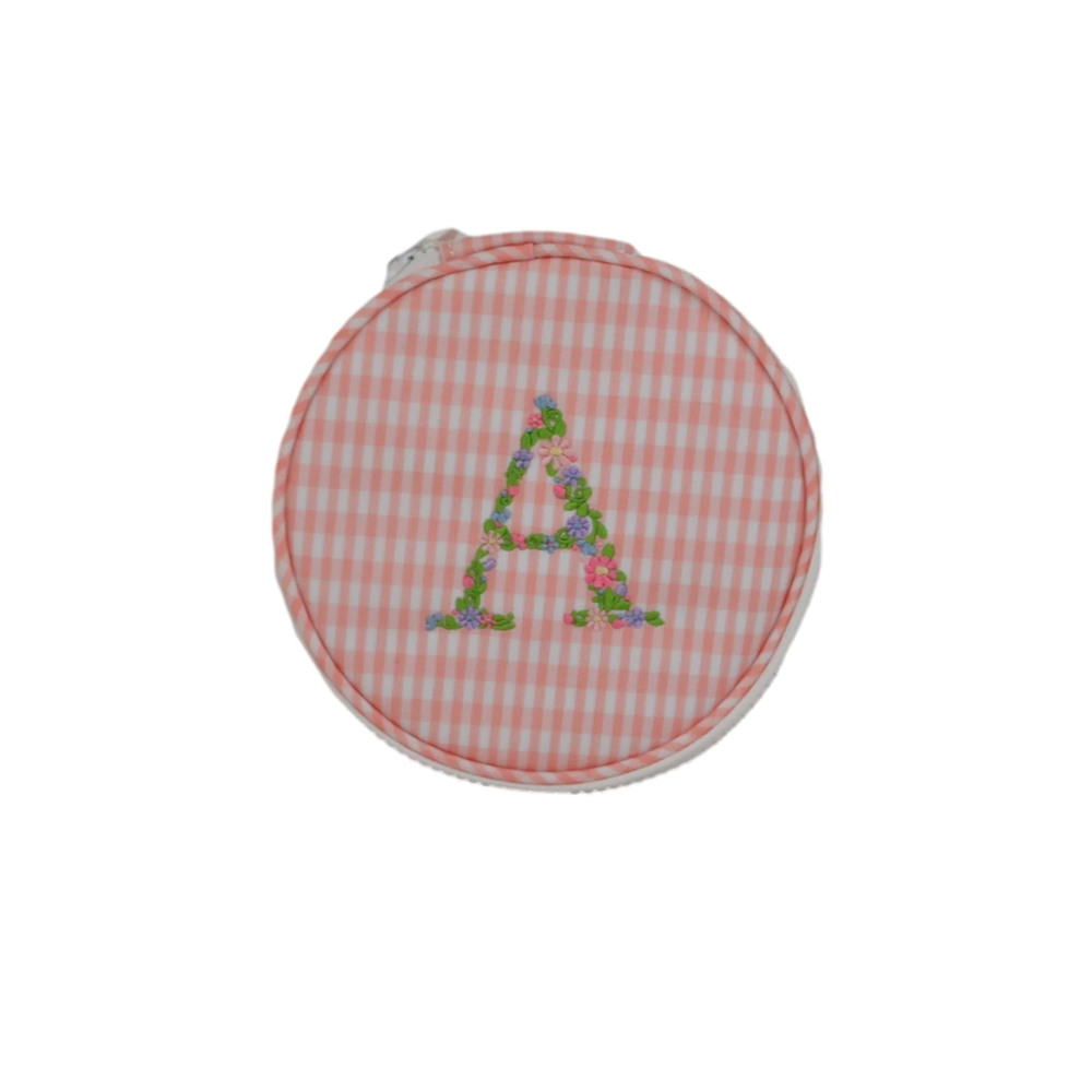 MONOGRAM ROUND - GINGHAM TAFFY  NEW!