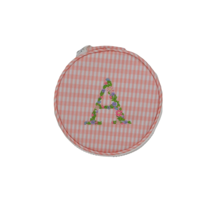 MONOGRAM ROUND - GINGHAM TAFFY  NEW!