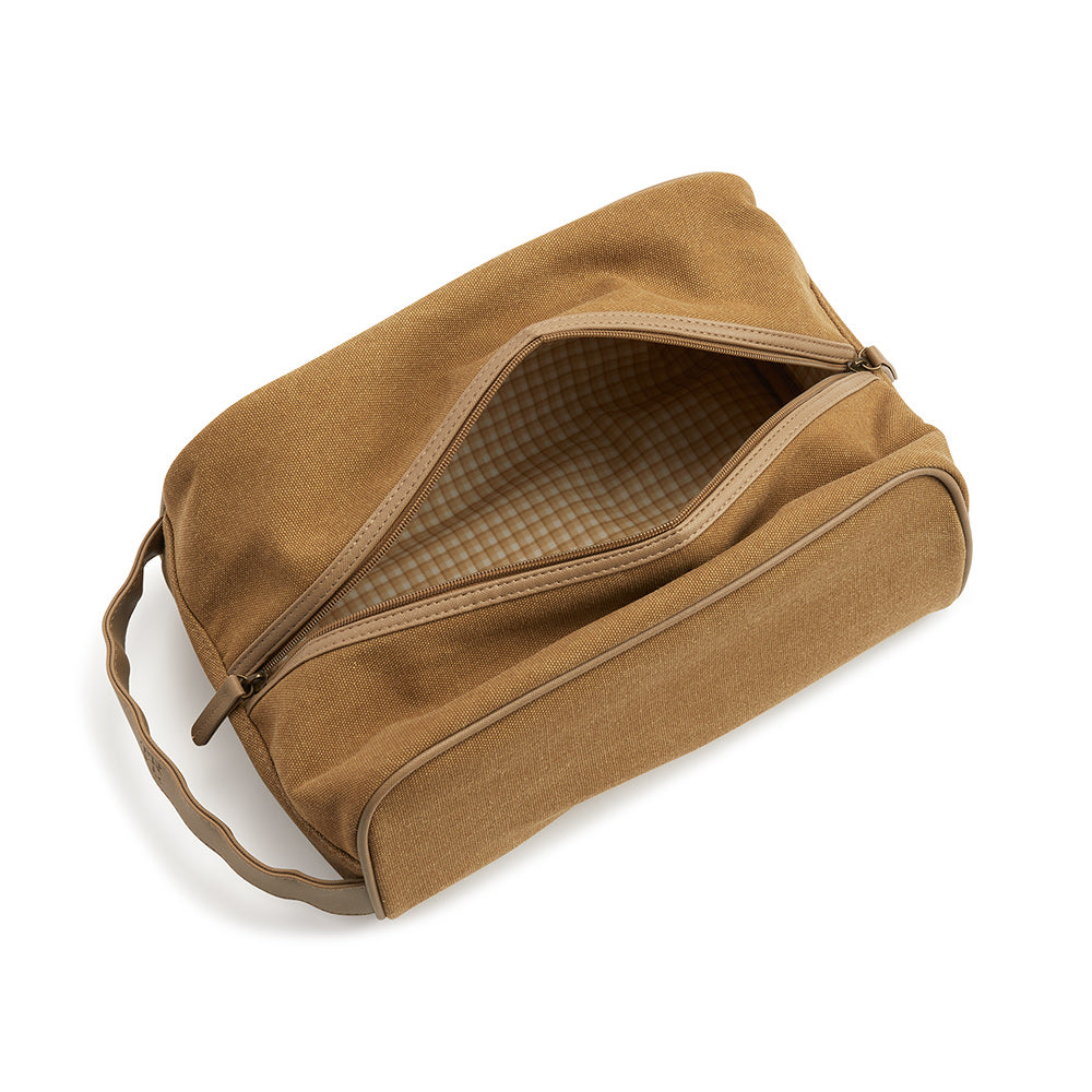 Men’s Shoe Bag - Coated Canvas Hay *New!