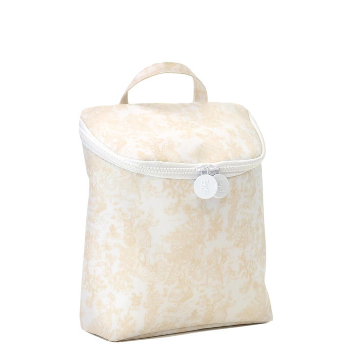 TAKE AWAY INSULATED LUNCH BAG - BUNNY TOILE SAND