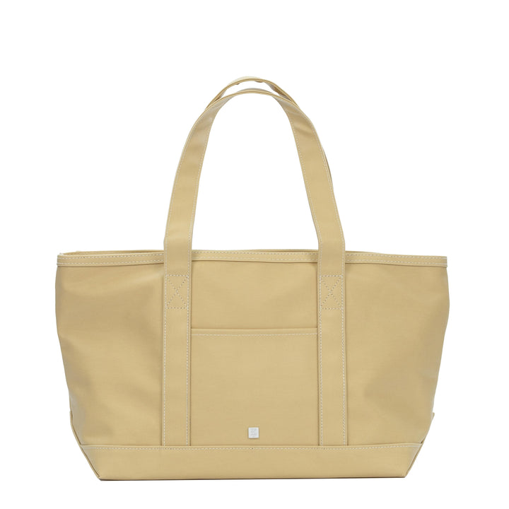 Medium Tote - Coated Canvas Tote - Khaki