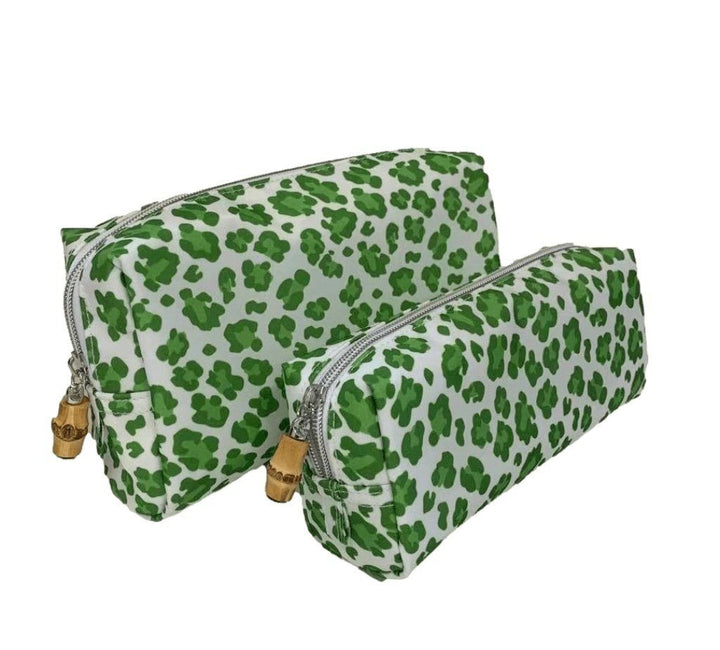 Cosmetic Bag - Duo Set Bags - Cheetah Green