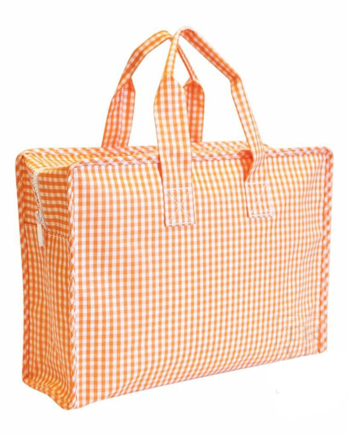 Tote Bag - Market Tote - Gingham Orange