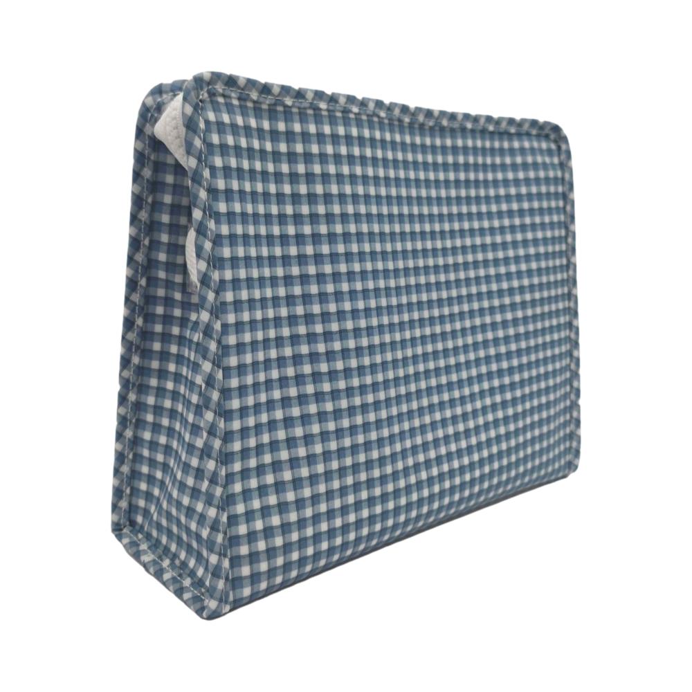 Cosmetic Bag - Roadie Large - Rodeo Check Indigo