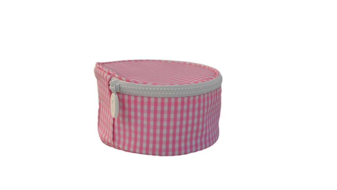 Jewelry Round - Round Up - Gingham Pink