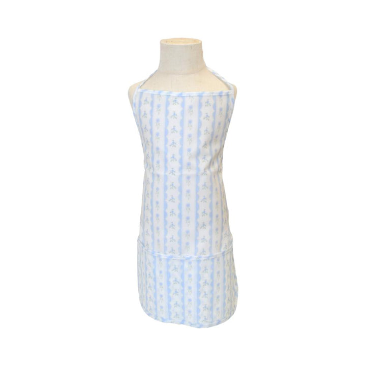 Apron - Ribbon Floral Blue