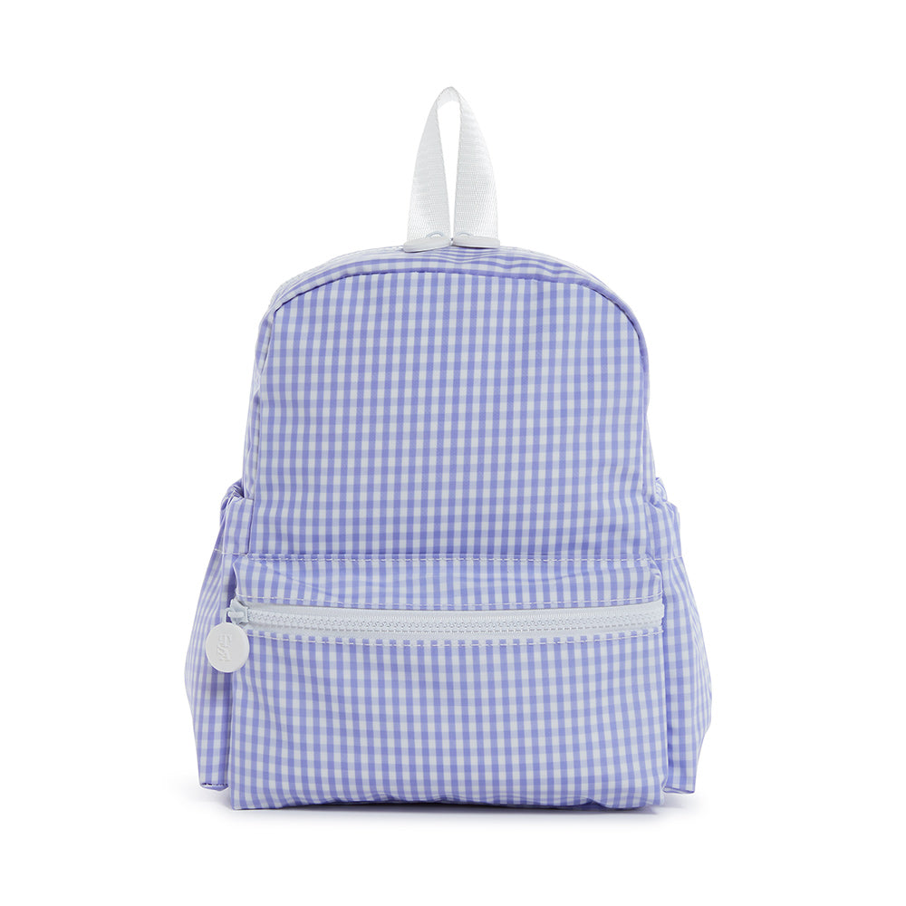 Mini Backer - Gingham Lilac *Trvl Deal