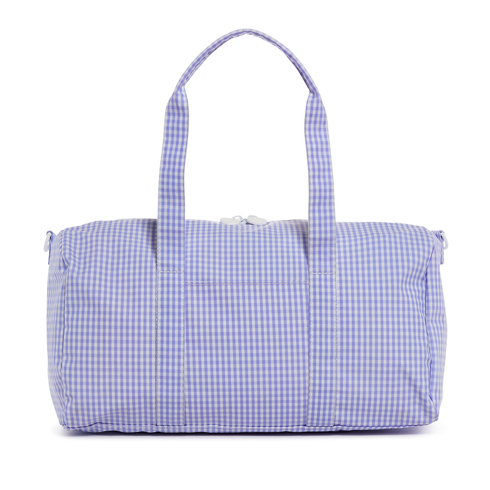 Weekender Gift Set - Duffel and Hanging Bag - Gingham Lilac