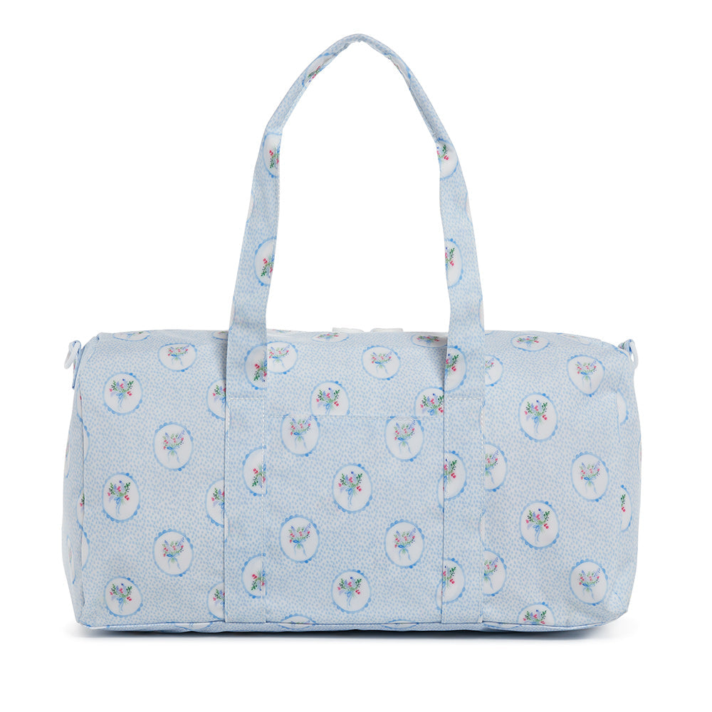 Weekender - Floral Medallion Blue Duffel Bag