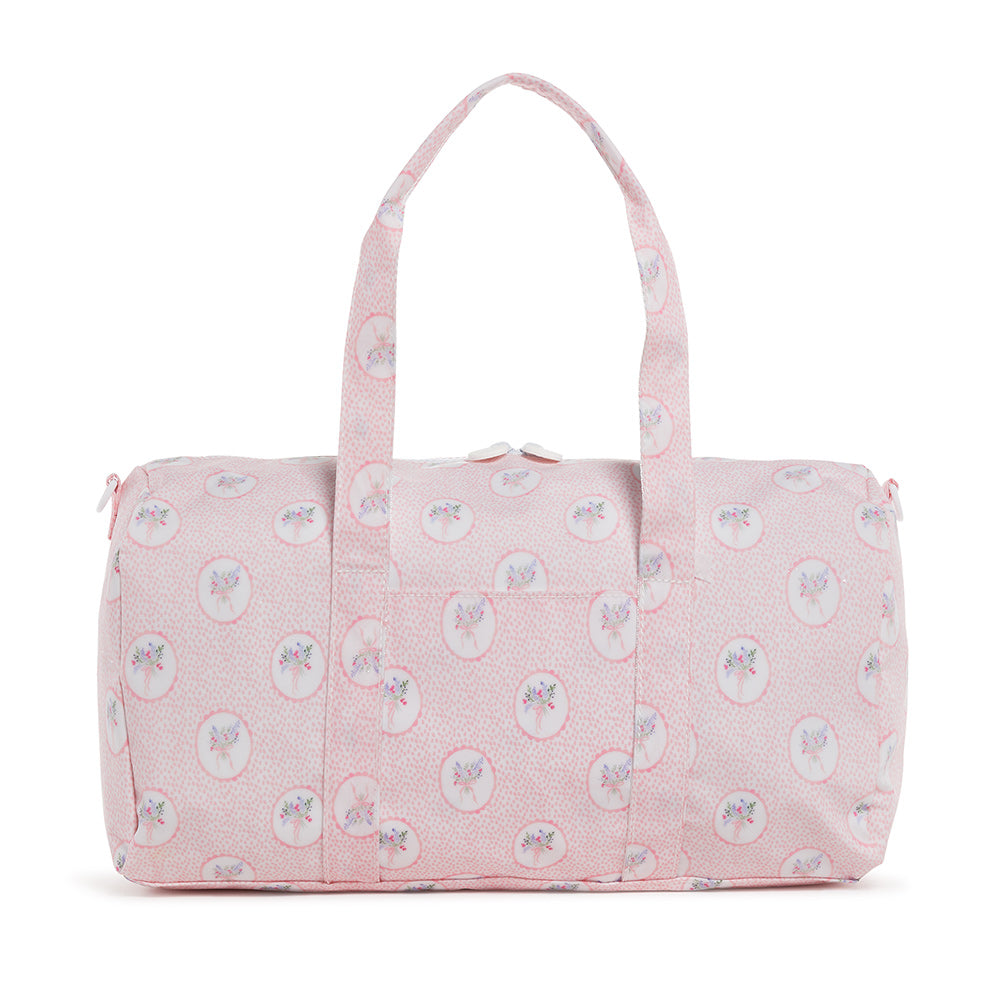 Weekender Gift Set - Duffel and Hanging Bag - Medallion Floral Pink