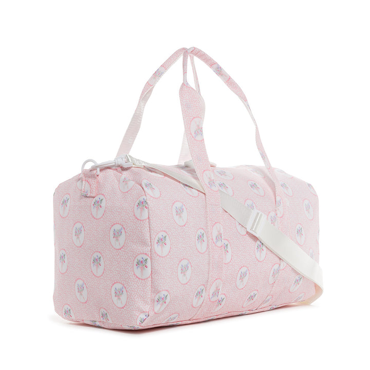 Weekender Gift Set - Duffel and Hanging Bag - Medallion Floral Pink