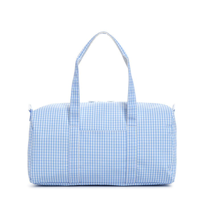 Weekender Gift Set - Duffel and Hanging Bag - Gingham Sky