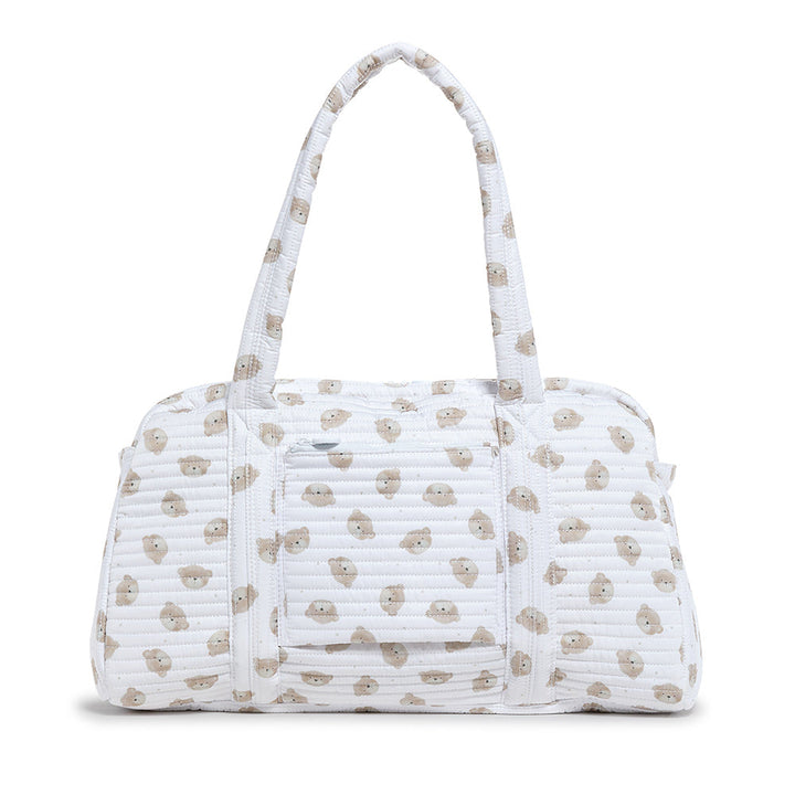 QUILTED GRANDE DUFFEL - TEDDY BEAR
