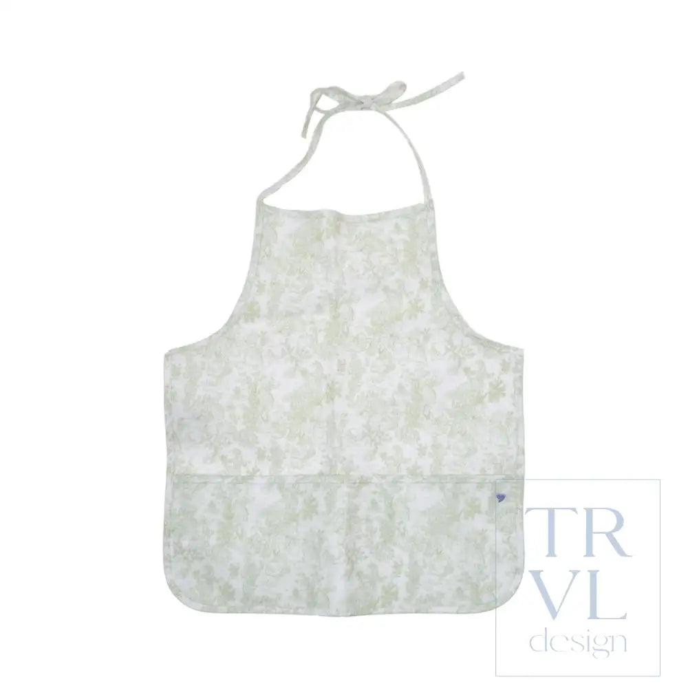 Apron - Bunny Toile Green - Aprons