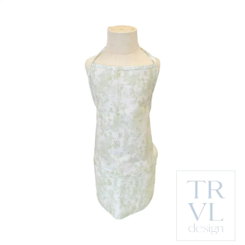 Apron - Bunny Toile Green - Aprons