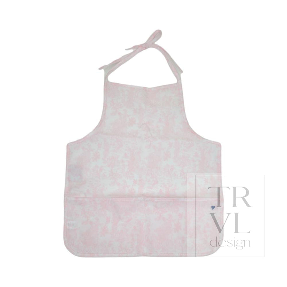 APRON - BUNNY TOILE PINK *2PC PRE-PACK* - Aprons