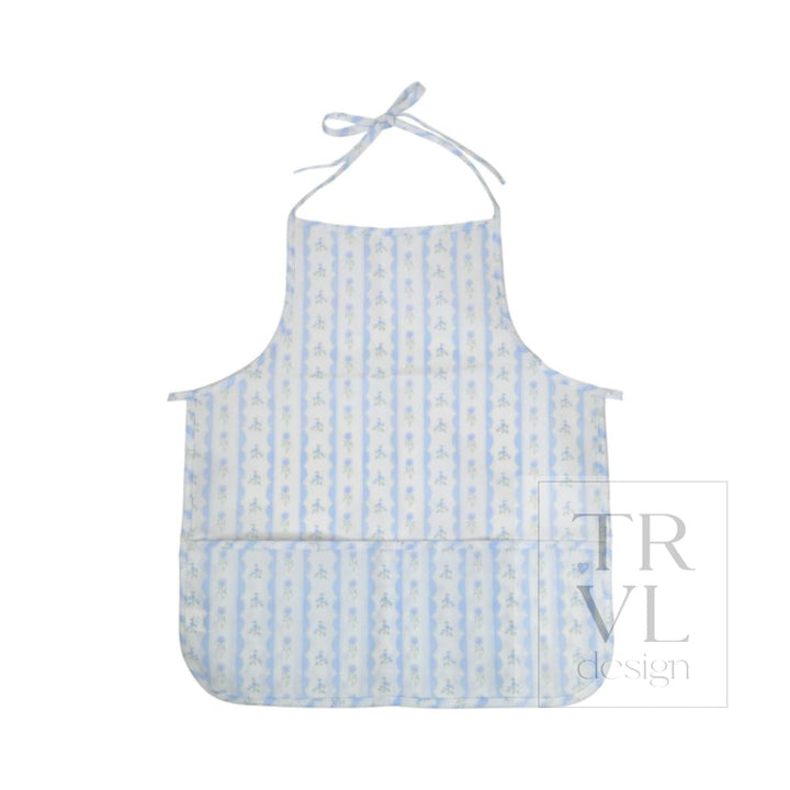 APRON - RIBBON FLORAL BLUE *2PC PRE-PACK* - Aprons