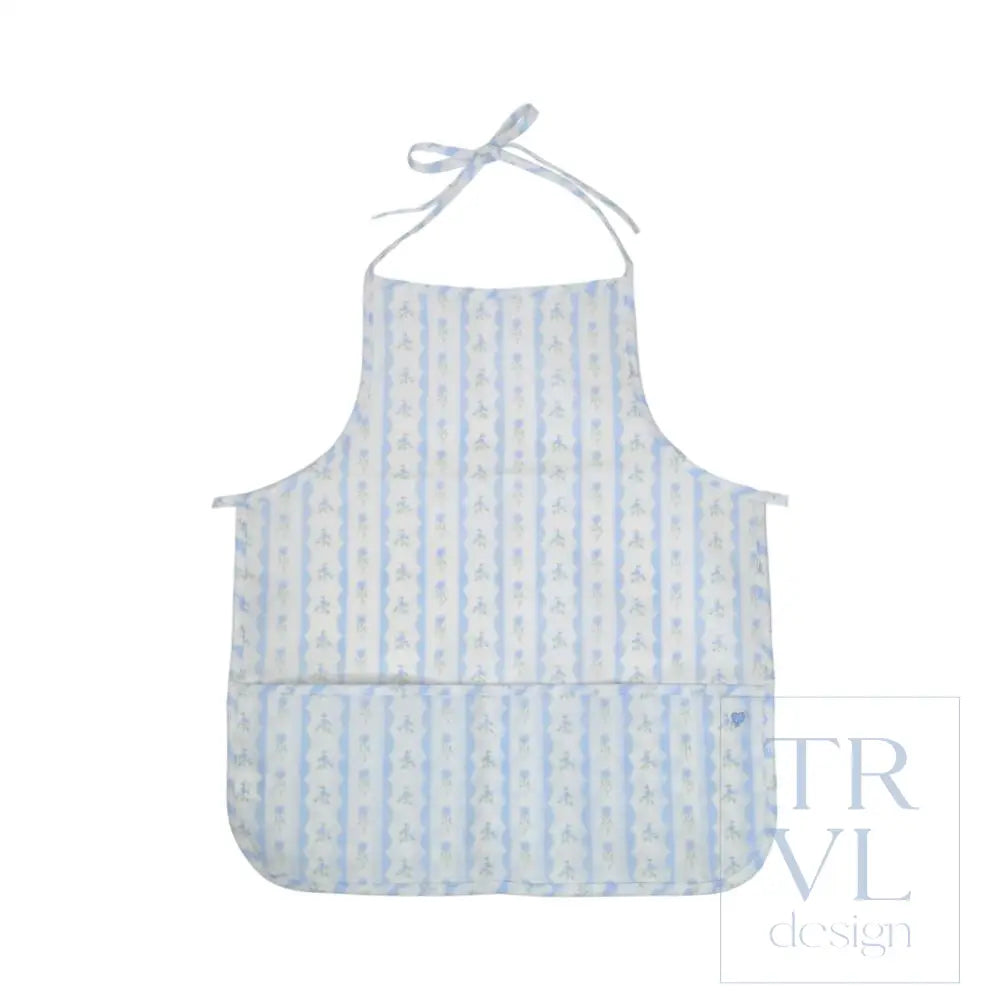 Apron - Ribbon Floral Blue - Aprons