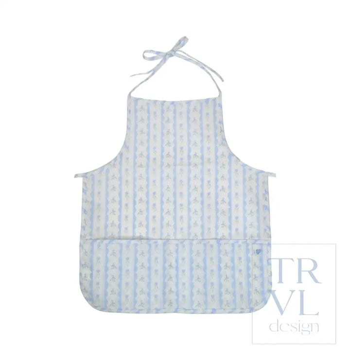 Apron - Ribbon Floral Blue - Aprons