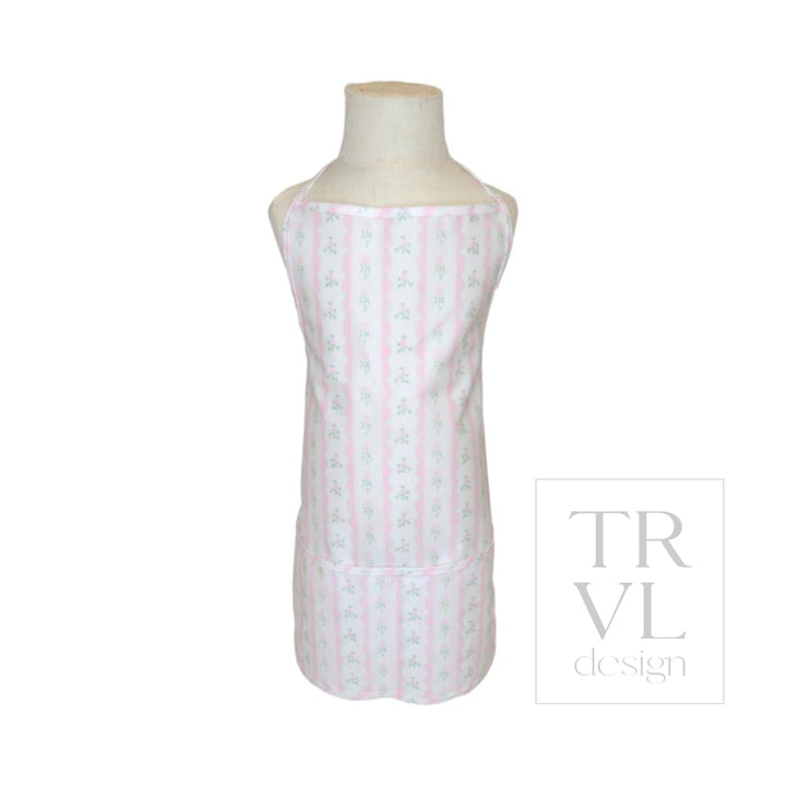 APRON - RIBBON FLORAL PINK *2PC PRE-PACK* - Aprons