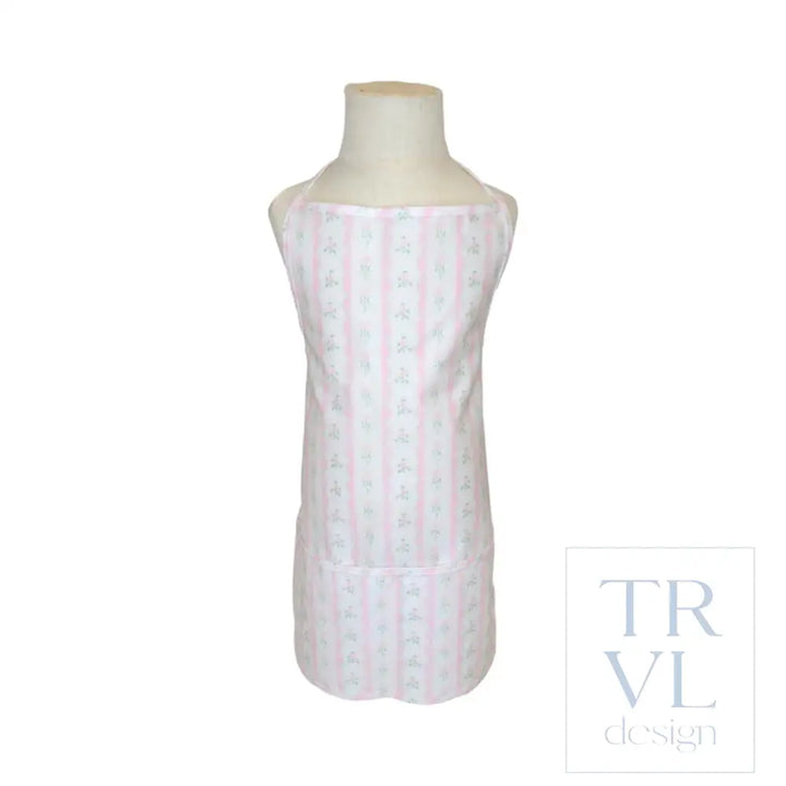 Apron - Ribbon Floral Pink - Aprons