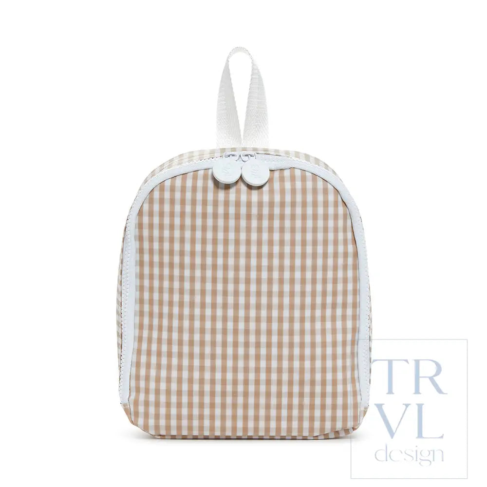 Bring It Lunch Bag - Gingham Khaki Bags