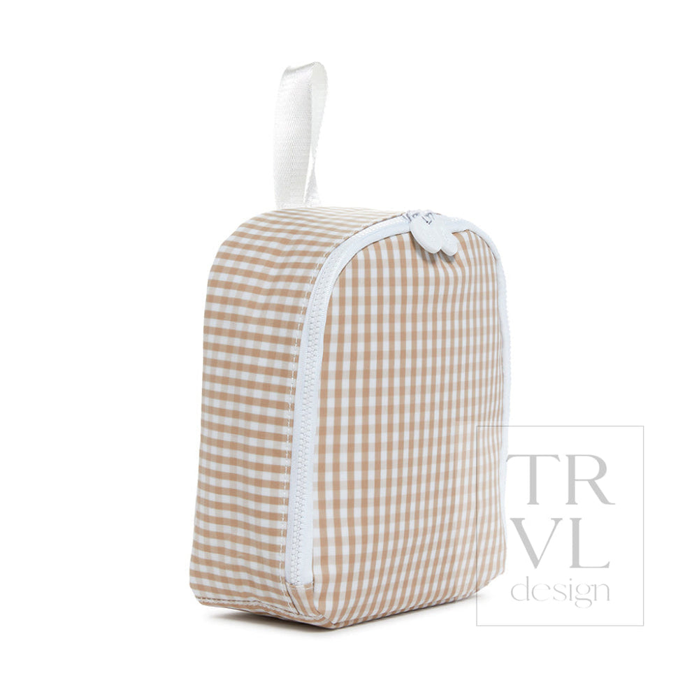 Bring It Lunch Bag - Gingham Khaki Bags