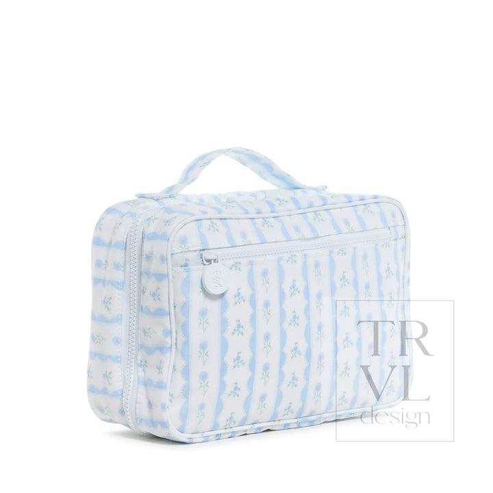 Bundle Up2 Hanging Toiletry Bag - Ribbon Floral Blue Cosmetic &amp; Bags