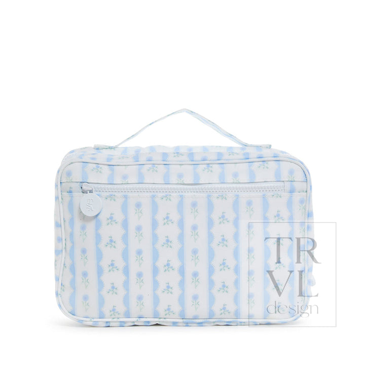 Bundle Up2 Hanging Toiletry Bag - Ribbon Floral Blue Cosmetic &amp; Bags