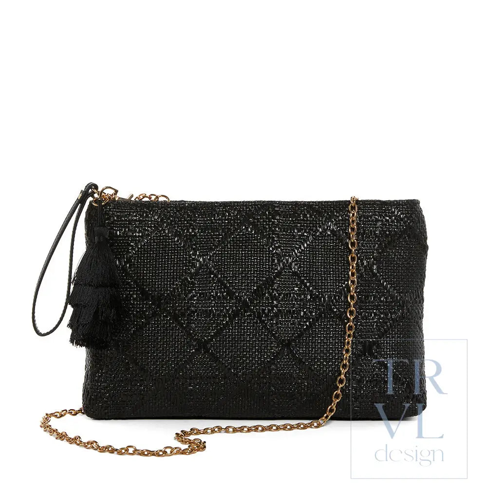 Luxe Bali Straw - Island Clutch Cane Midnight *On Special Cane Straw Midnight