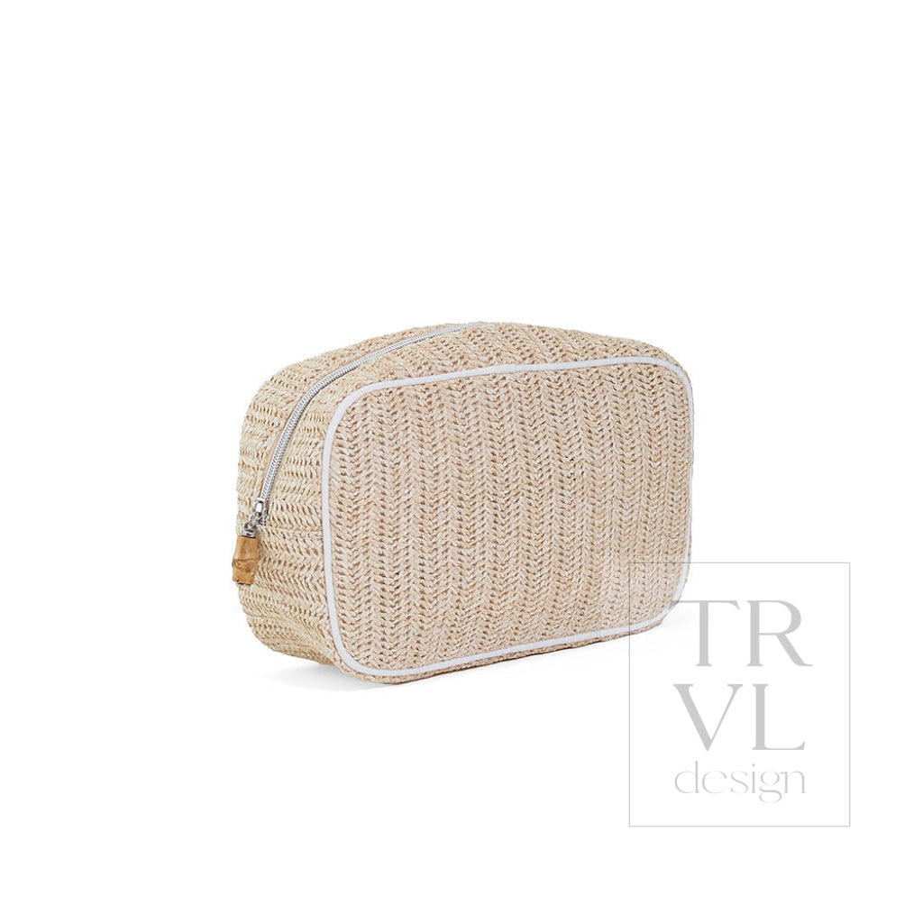 COASTAL STRAW GO GLAM - SAND - Cosmetic &amp; Toiletry Bags