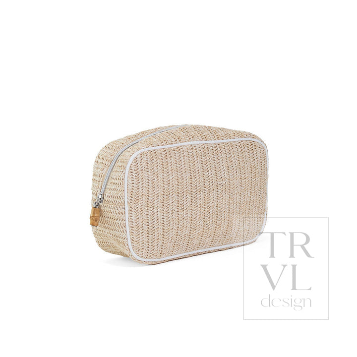 COASTAL STRAW GO GLAM - SAND - Cosmetic &amp; Toiletry Bags