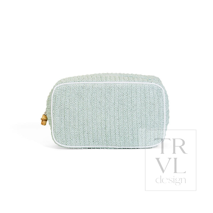 COASTAL STRAW GO GLAM - SEAGLASS - Cosmetic &amp; Toiletry Bags