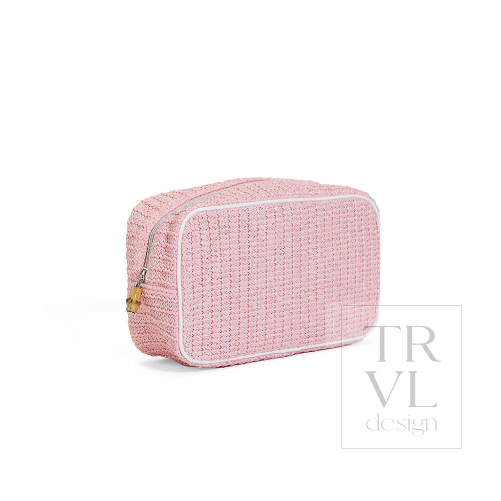COASTAL STRAW GO GLAM - SHELL - Cosmetic & Toiletry Bags