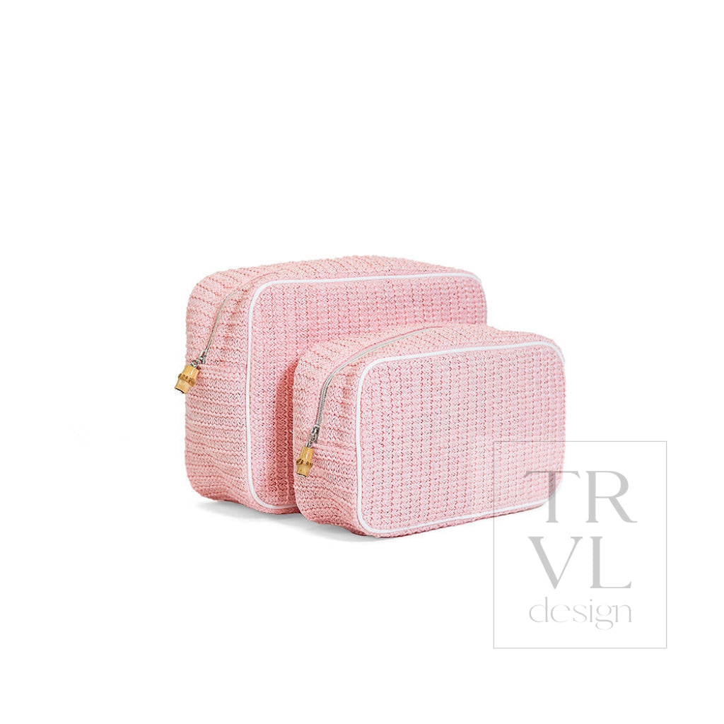 COASTAL STRAW XL GLAM - SHELL - Cosmetic &amp; Toiletry Bags