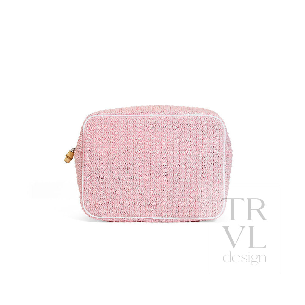 COASTAL STRAW XL GLAM - SHELL - Cosmetic & Toiletry Bags