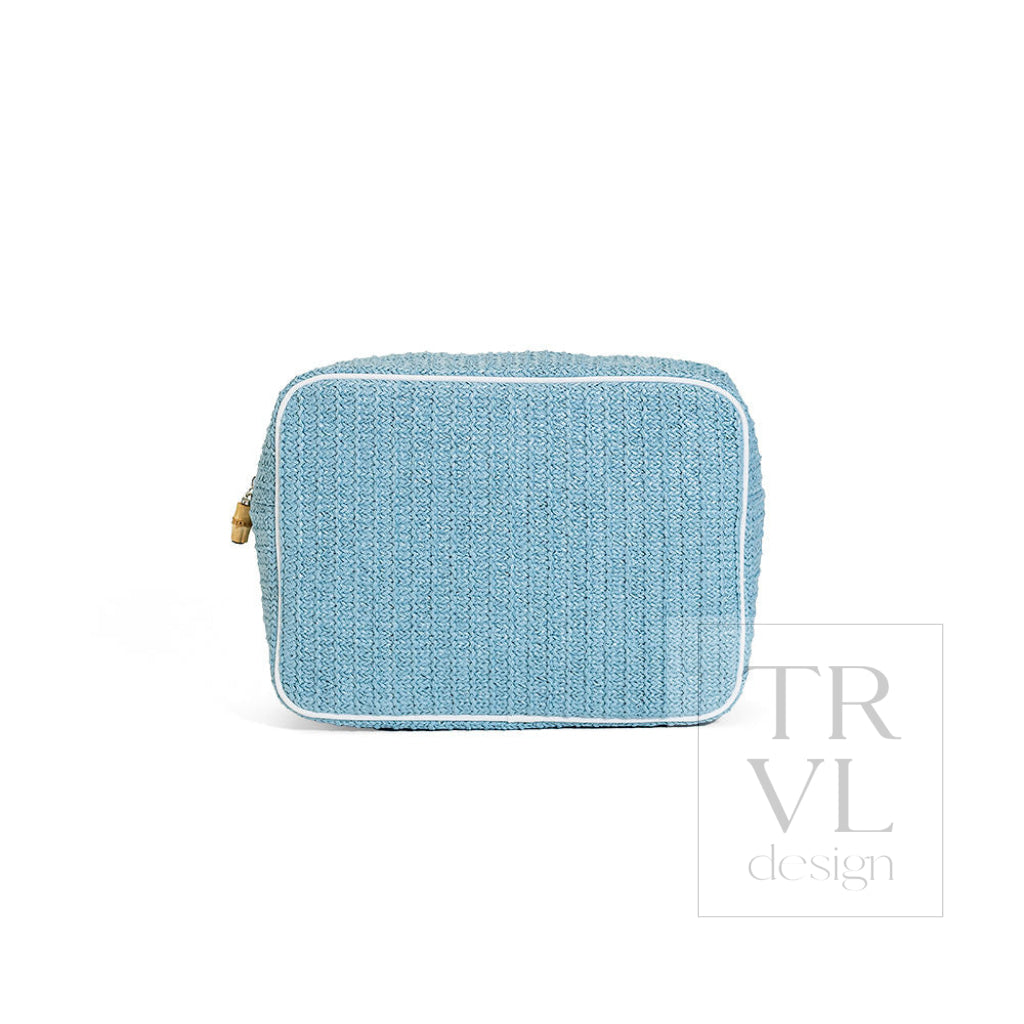 COASTAL STRAW XL GLAM - SURF - Cosmetic & Toiletry Bags