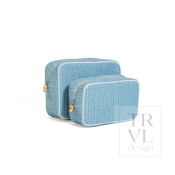 COASTAL STRAW XL GLAM - SURF - Cosmetic &amp; Toiletry Bags