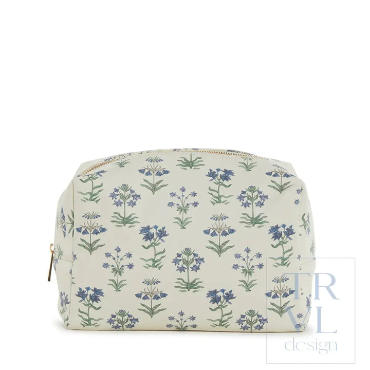 Luxe Provence Cosmetic Bag Everyday With Green Pinstripe Liner Provence2 Cosmetic Bags