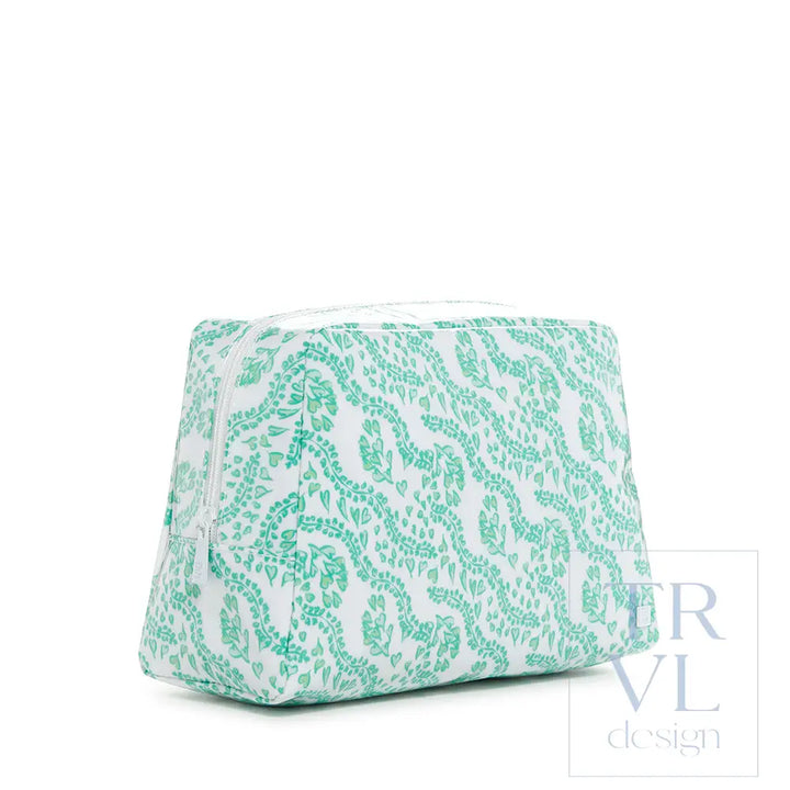 Luxe Gloss Wash Bag Large - All Heart Kelly Green *New! Cosmetic & Toiletry Bags