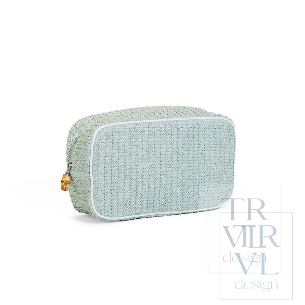 COASTAL STRAW GO GLAM - SEAGLASS - Cosmetic &amp; Toiletry Bags